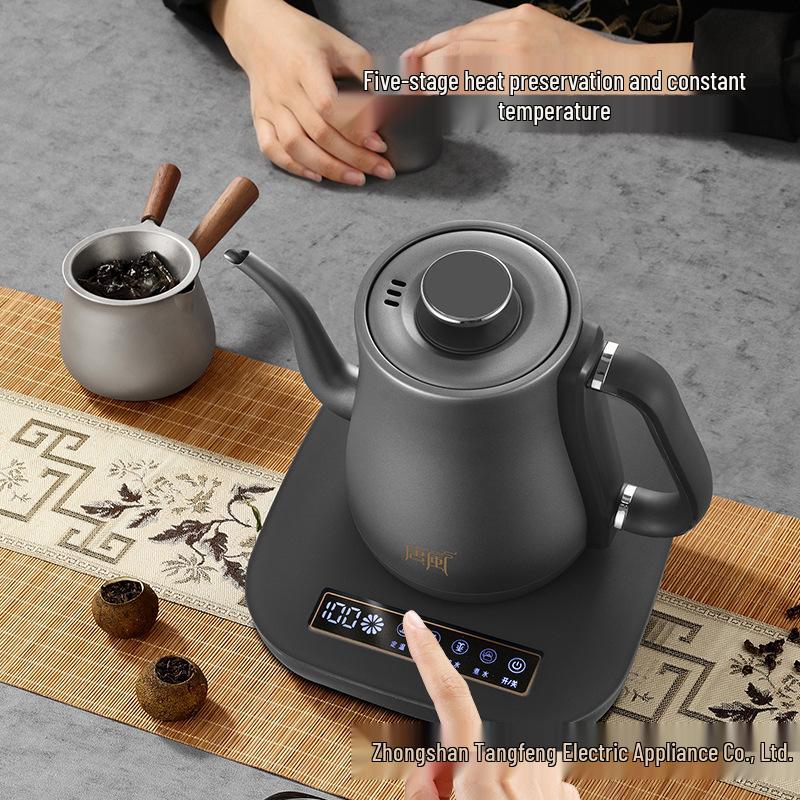 Pure Titanium Antibacterial Electric Kettle TF-2024B1 - Health Food Grade, Constant Temp for Tea and Water Boiling.