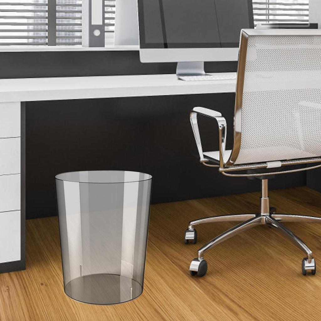 Wastebasket Transparent Modern Rubbish Bin for Home Kitchen Dressing Table