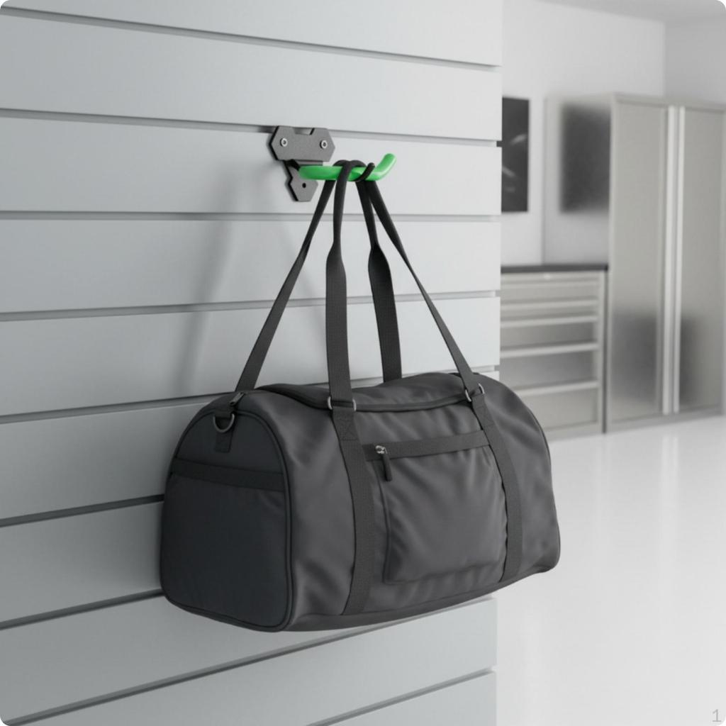 2 kusy Nástěnné háčky na golfové bagy, Heavy Duty, Protiskluzové, pro golfisty, Garáž, Kůlna
