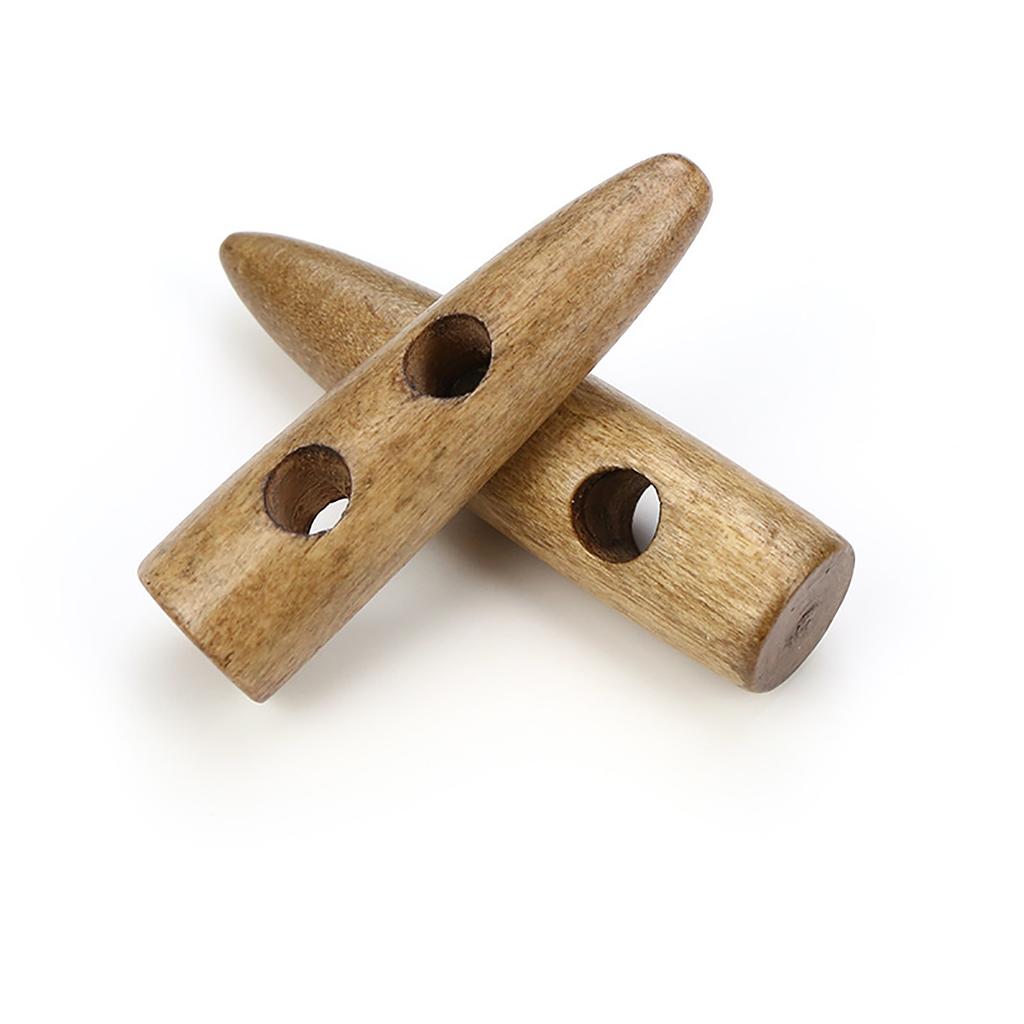 20 Peças 30Mm-60Mm Botões de Alternância de Madeira de Oliveira Botão de Chifre para Casaco de Vento Botão de Costura Botão para Casaco Duffel Botão para Sobretudo Acessórios de Vestuário