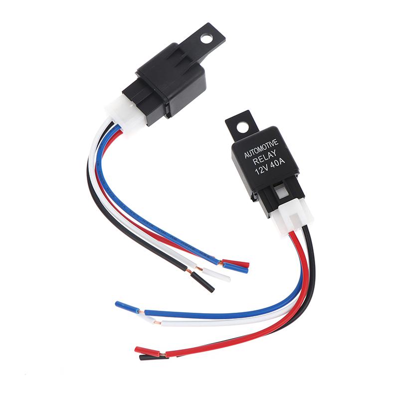 12V 24V 40A Car Relay 4 Pin SPST Automotive Relay for Safety Strobe Lights and Vehicle Modification Reliable Quality