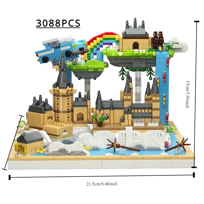 Moyu Mini Blocks Chinese Castle Architecture Great Wall Building Bricks Assembly Toy Kids Gift Adults Present Girl Birthday