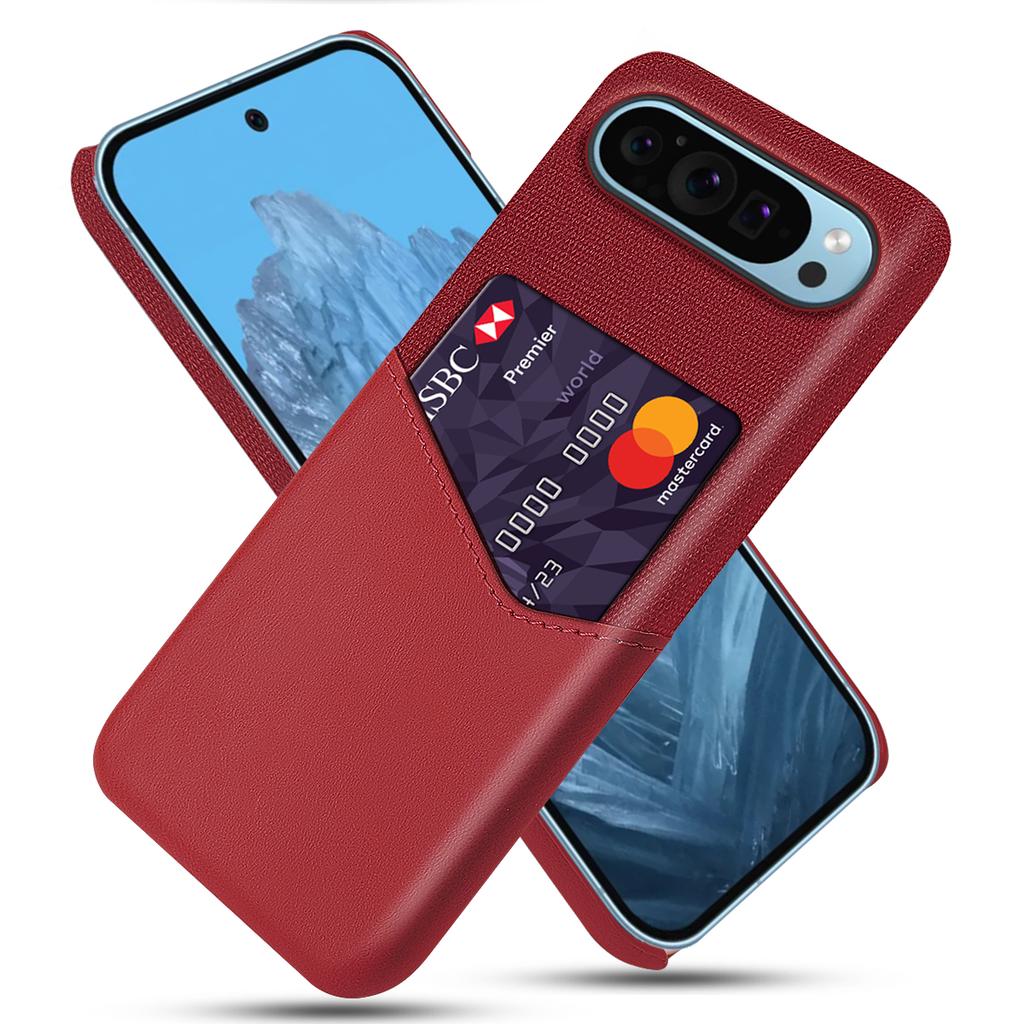 For Google Pixel 9/Pixel 9 Pro Case Anti-Collision Card Slot Cloth Texture Smart Phone Cover