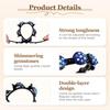 Double-layer Crystal Headband Hair Clips Hair Hoop Headwear  For Women Girls