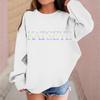 Kids Long Sleeve Printed Neck Sweatshirt Casual Pullover Top for Boys and Girls