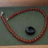 _ Carnelian necklace / Carnelian Necklace LISSE (6.8mm)