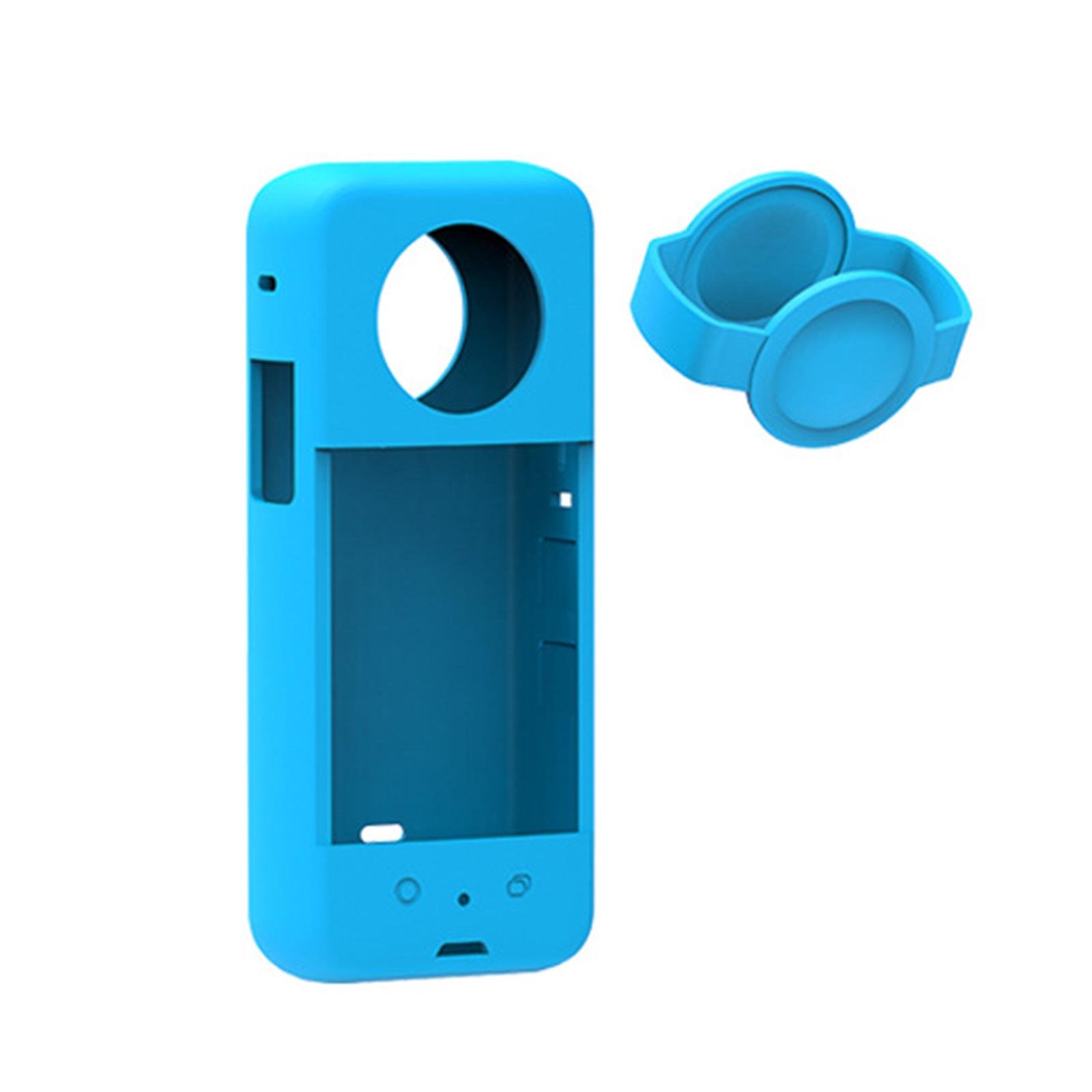 

Водонепроницаемые втулки Портативный силиконовый чехол для одного x3 Камера Крышка Рукав Чехол Анти-Царапина Камера Силиконовый Протектор небесно-голубой