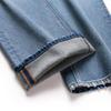 RAIN.CUN Women's Fleece-Lined Cropped Straight Leg Jeans
