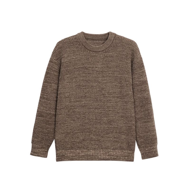 

Bodydream Men s Sweater Yarn-Blended Casual Pullover Lazy Knitwear/Collar with Reverse Knitting Design