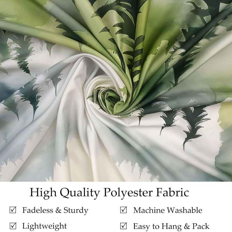 Misty Forest Pine Mountain Fog Wall Tapestry Gray Green Watercolor Tree Nature Landscape Scenery Bedroom Living Room Dorm