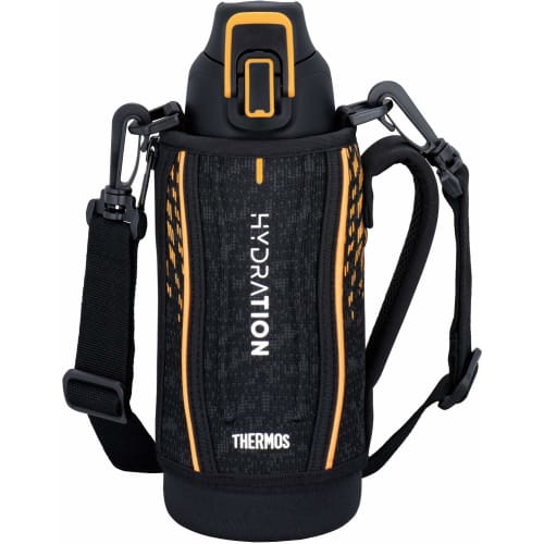 

Thermos Vacuum Insulated Sports Bottle, 0.8L, Black Orange, Keeps Drinks Cold Only, FHT-801F BKOR