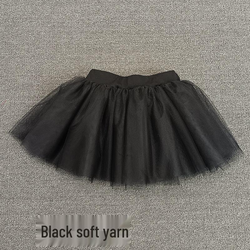 Gonna Tutu da Ballerina a Quattro Strati Bianco Morbido per Esibizioni