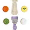 Silicone Baby Rice Cereal Bottle with Squeeze Spoon and Suction Cup Feeder