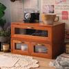 Retro Wooden Desk Organizer and Monitor Stand
