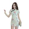 Summer Chinese Qipao Dress for Beauty & Massage Salon