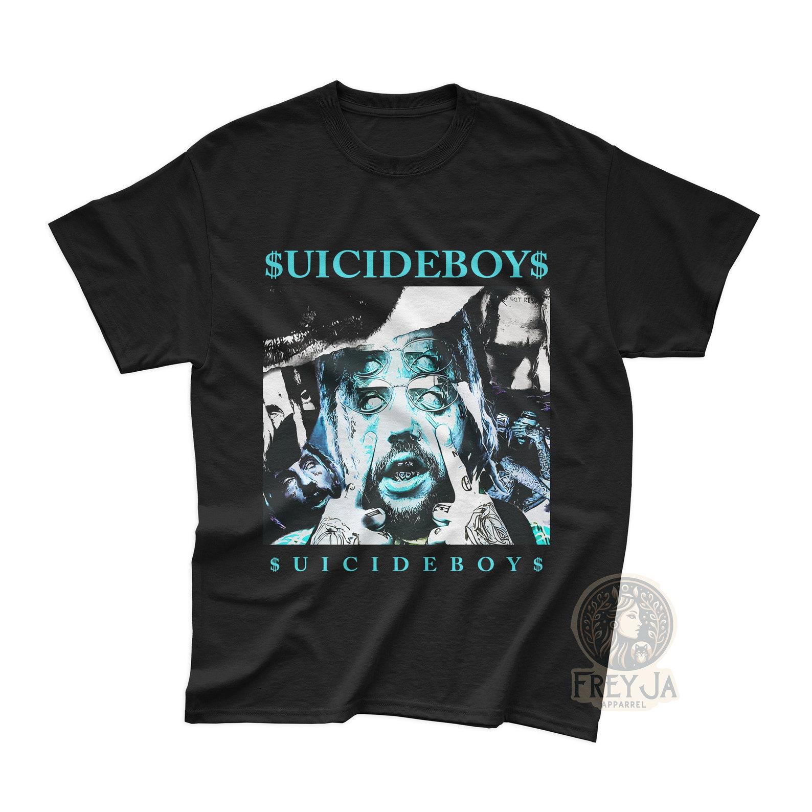 Suicide Boys Exclusive T-Shirt - Unisex Rap Music Tee - G59 Merch - Hip Hop Music Apparel Gift - Scrim Shirt - Ruby Da Cherry XL