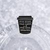 Read Books Drink Coffee Enamel Pins Avoid Social Interaction Brooch Lapel Badge Jewelry Accessory Gifts For Girls Friends