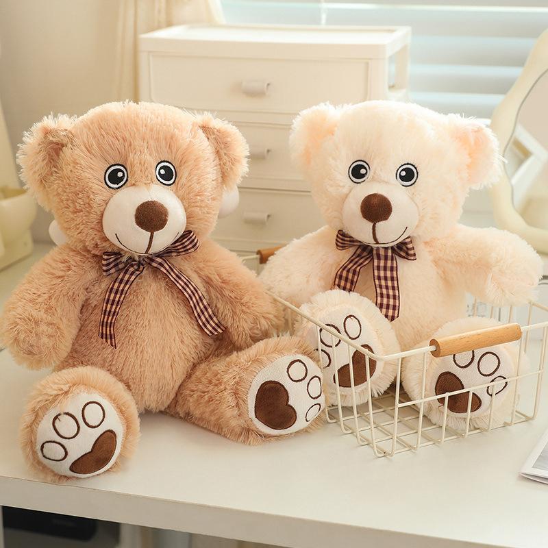 Cute Cute Bow Tie Teddy Bear Doll Plush Toy Sitting Bear Hugging Bear Doll Children's Doll Doll