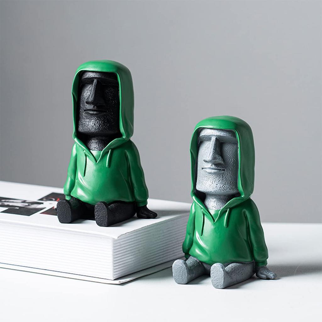[Queen-b] Moai Smartphone Stand, Smartphone Holder, Desktop Tablet Stand, Unique, Fun, Cute, Stylish, Smartphone, Mobile Phone, Interior Decor,