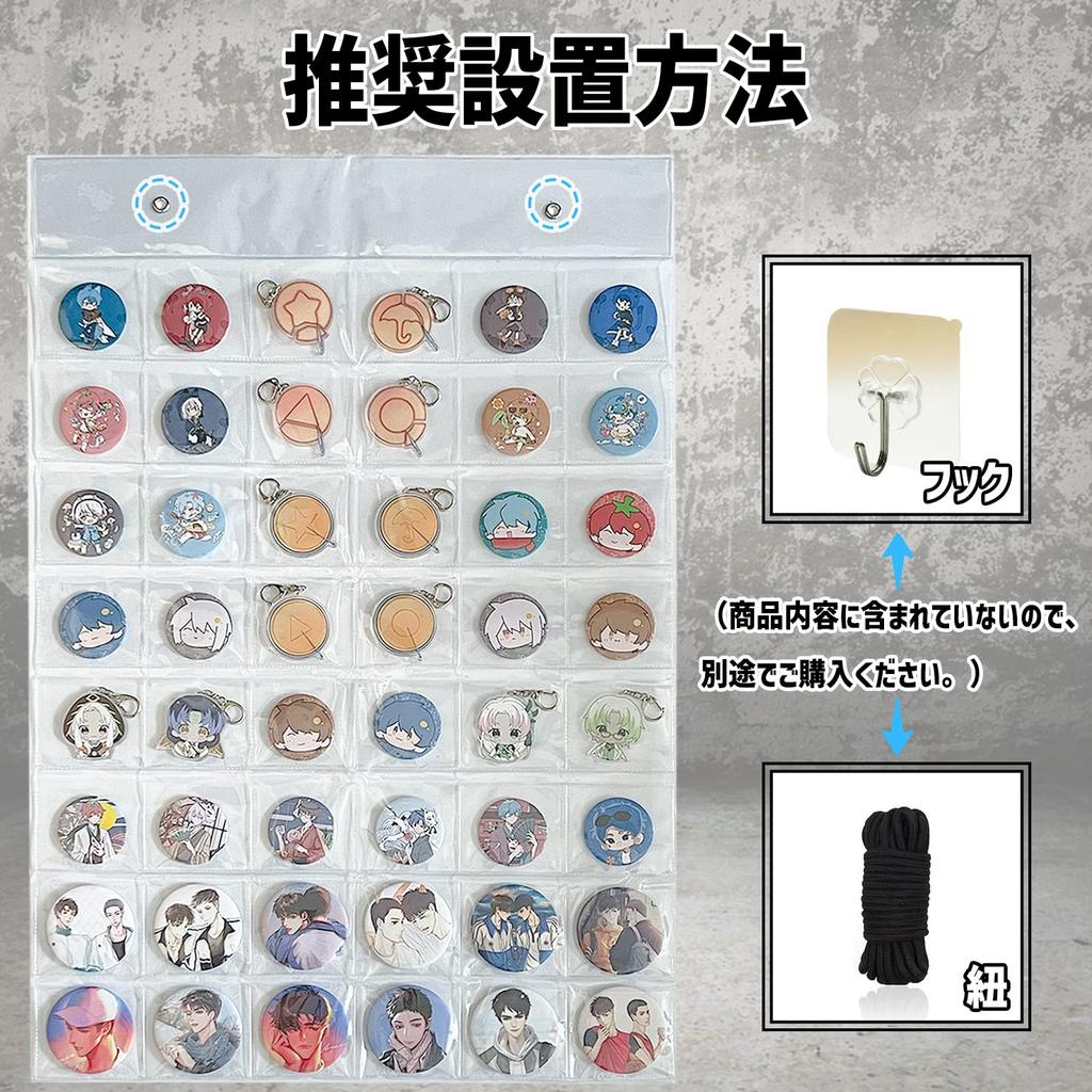 Goray Oficjalny Segregator na Odznaki Kieszeń Ścienna Kolekcja Kieszeń Gumowy Pasek Akrylowy Brelok Odznaka 32mm 44mm 57mm 65mm 75mm Kompatybilny 80x54cm Odznaka