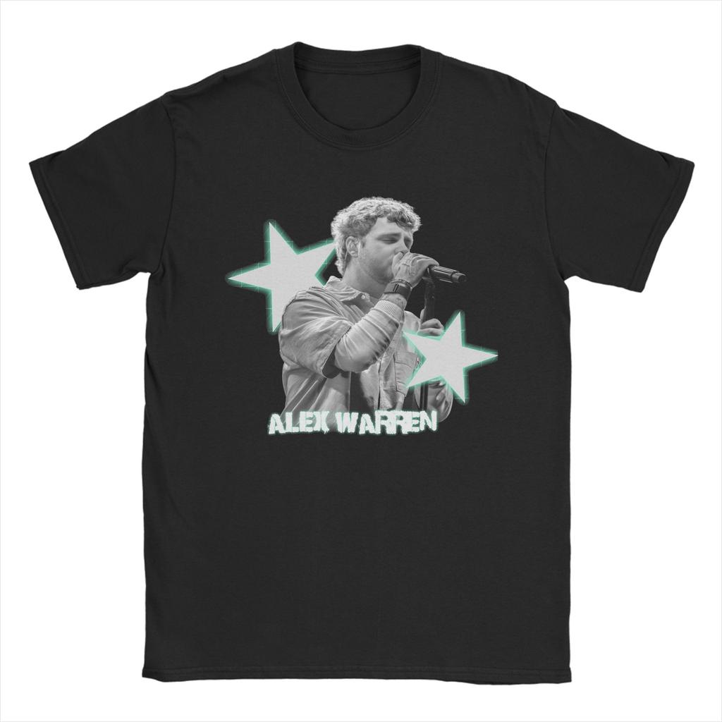 Alex Warren Singer T Shirt for Unisex Pure Cotton Unique TShirts O Neck Tee Shirt Short Sleeve Clothing Adult