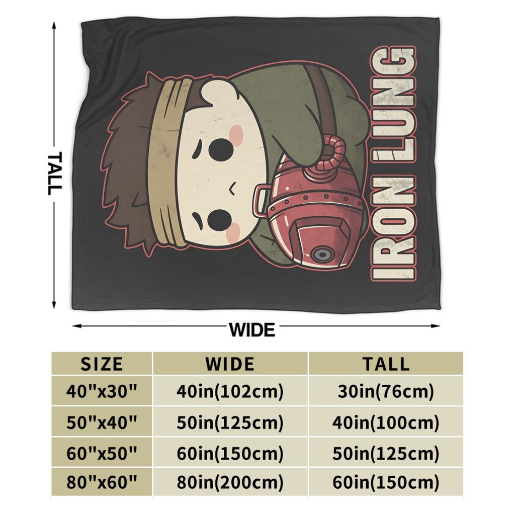 Horror Game Iron Lung Blanket Quality Soft  Throw Blanket Spring Child Living Room Print Bedspread