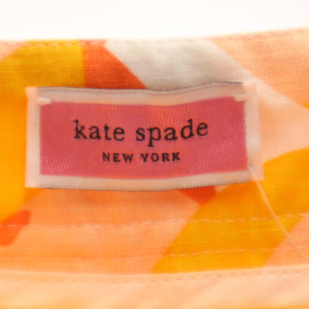 Kate Spade NEW YORK Unused Linen Blend Fruit Pattern Shorts 0 0 Yellow Women Used