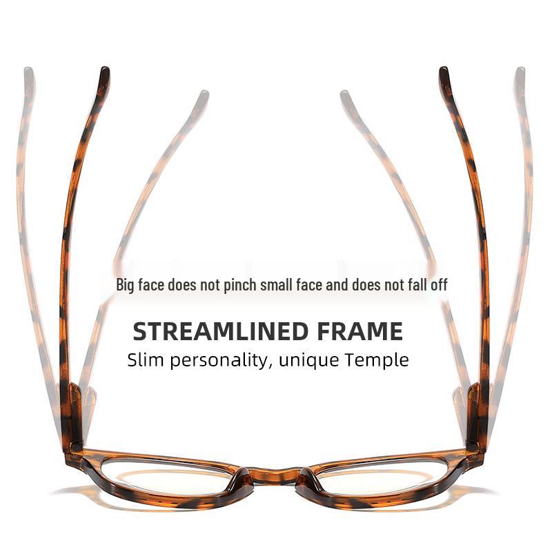 High-End Retro Blue Light Blocking Reading Glasses for Men and Women: Trendy and Youthful Design for Middle-Aged and Elderly