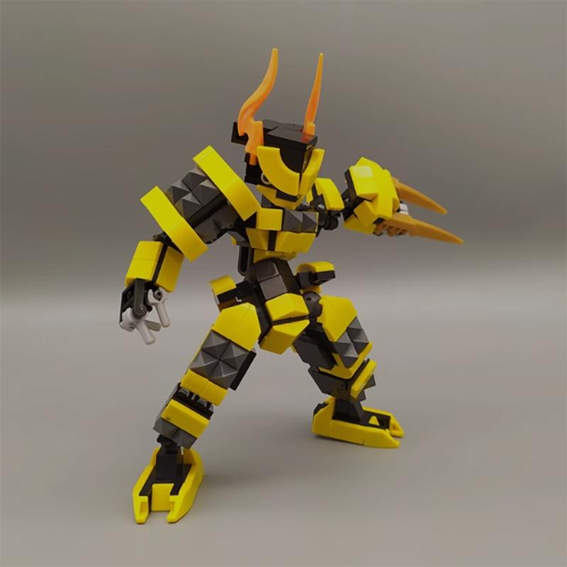 Professional Fishing Boys Scorpion Tail Mech Lie Moc Particle Building Blocks Puzzle Toy Festival Gift