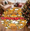 Garfield Pattern Round Rug, Indoor/Outdoor Mat, for Picnic, Gameroom, Bedroom, Office, Living Room, Home Decor Carpet, Birthday Gift