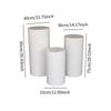 3/5Pcs Cylinder Pedestal Cake Stand Dessert Table Pillars Holiday Party Supplies for Valentine's Day Thanksgiving Birthday