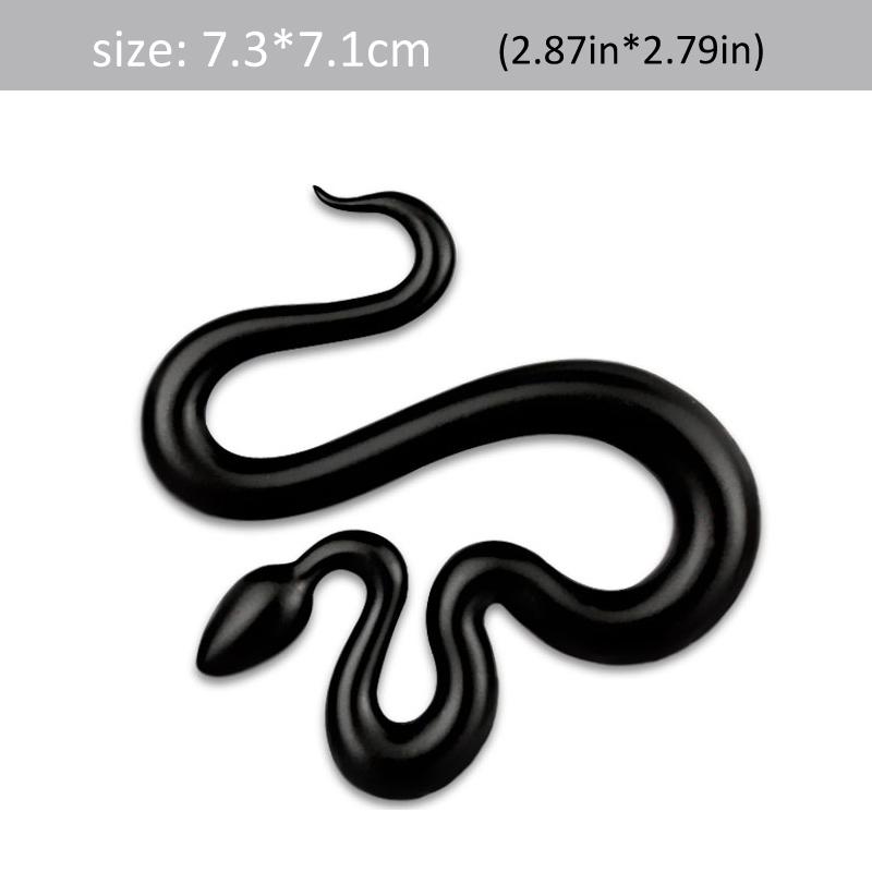 1Pc 3D Metal Snake Car Side Fender Rear Trunk Emblem Badge Sticker Decals for JEEP Wrangler,Car decorations