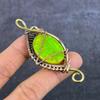 Yellow Triplet Opal Handmade Copper Eire Wrap Jewelry Pendant 3.15" V3v49