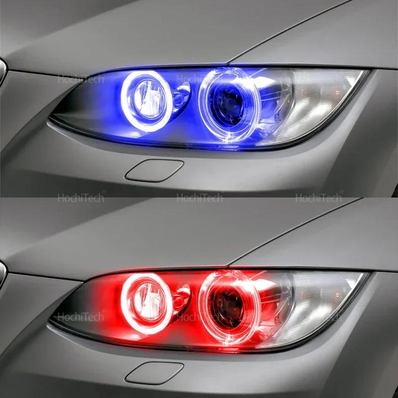 for BMW 3 Series E90 E92 E93 M3 07-13 Accessorie Cotton RGB Angel Eyes DRL, 16 Colors, 4 Dynamic Modes, Brightness Adjustment