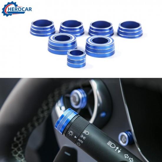 7x Dashboard Headlights Control Air Conditioner Switch Trim For Chevy Camaro 17+