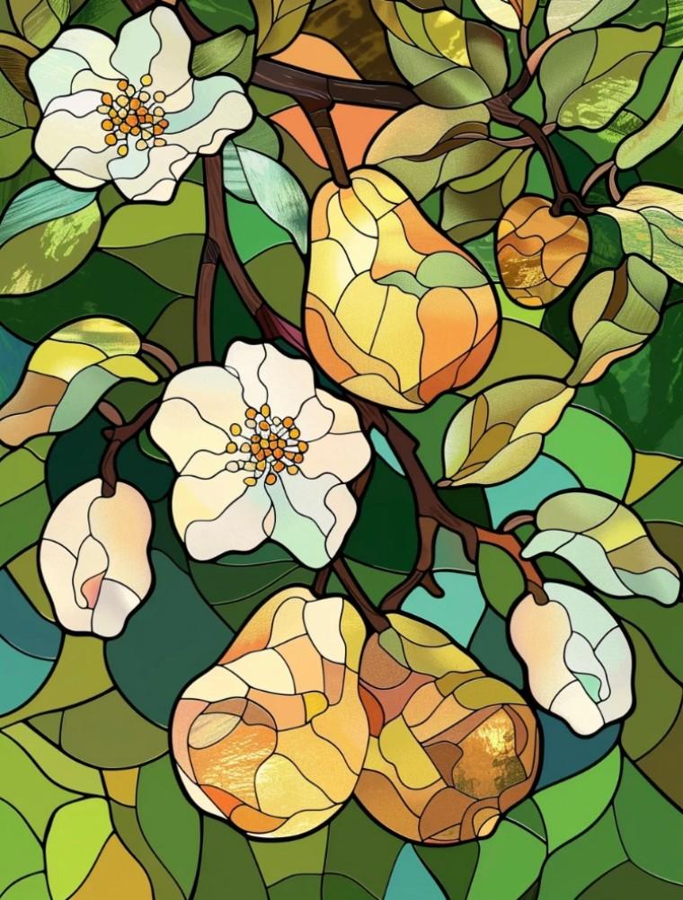 

Stained Glass Window Film Self Adhesive Static Cling 3D Flower Pattern Decorative Privacy Window Sticker for Home Office Kitchen (as the picture,35X46CM(Small))