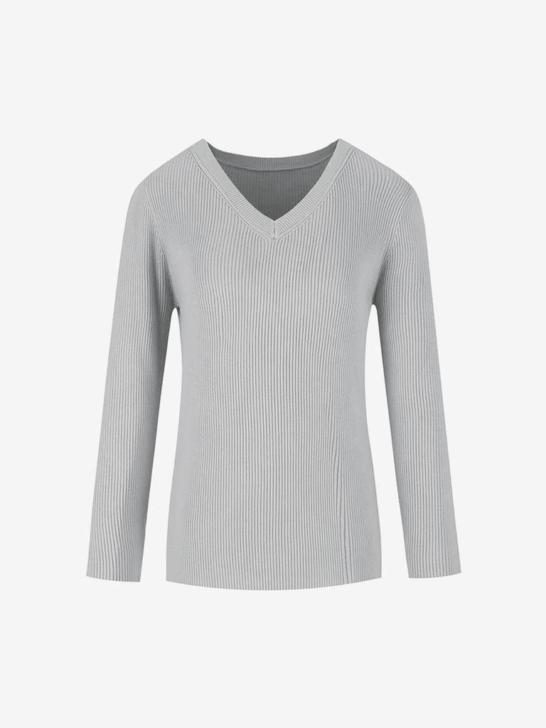 MERCIANNES Neck Ribbed Knitwear_Maalkn2
