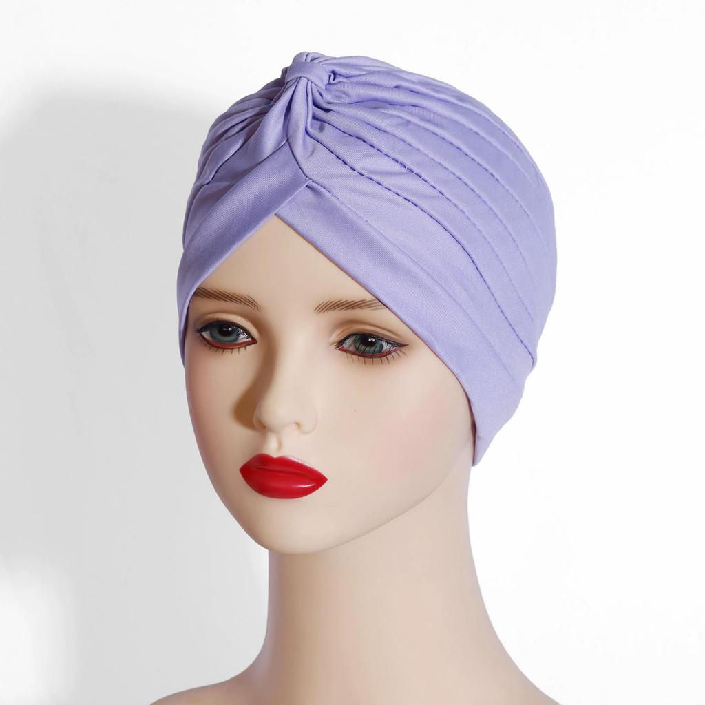 Indian Style Yoga Cap With No Brim Polyester Fabric Sunshade For Winter And Autumn