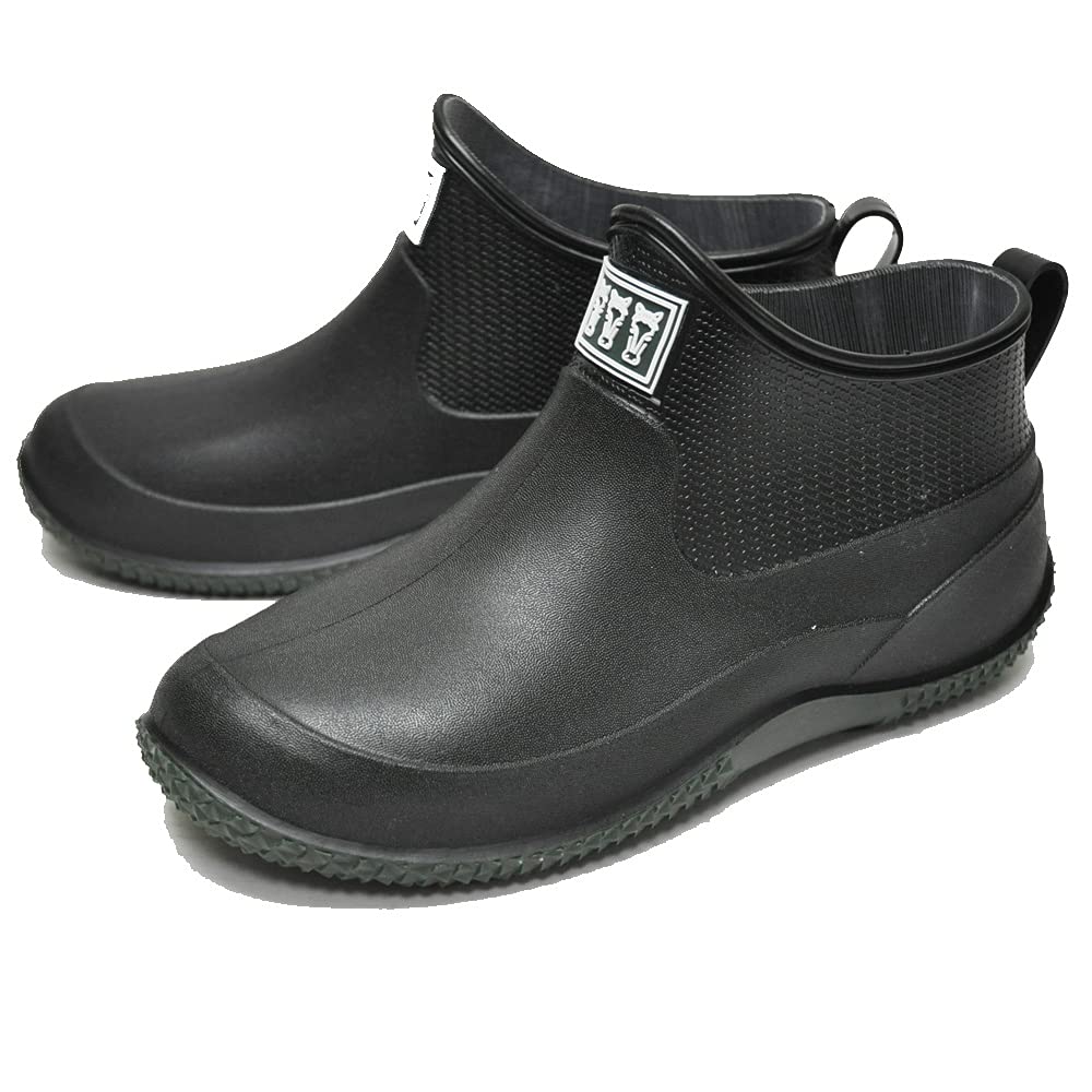 Mitsuuma Veil North Rain Boots Suitable for Outdoors Size 7090, Waterproof, Lightweight, Short, Unisex, Hokkaido, (Black, 24.0 Cm)