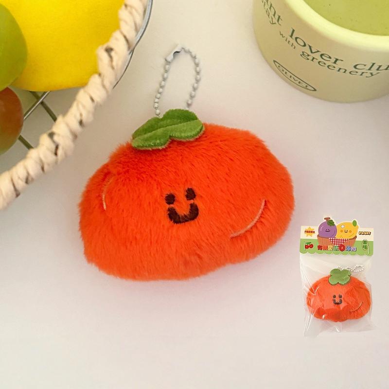 

Cartoon Plush Fruits Keychain Cute Lemon Cherry Pendant Backpack Hanging Decoration Ornament Couple Friends Gift