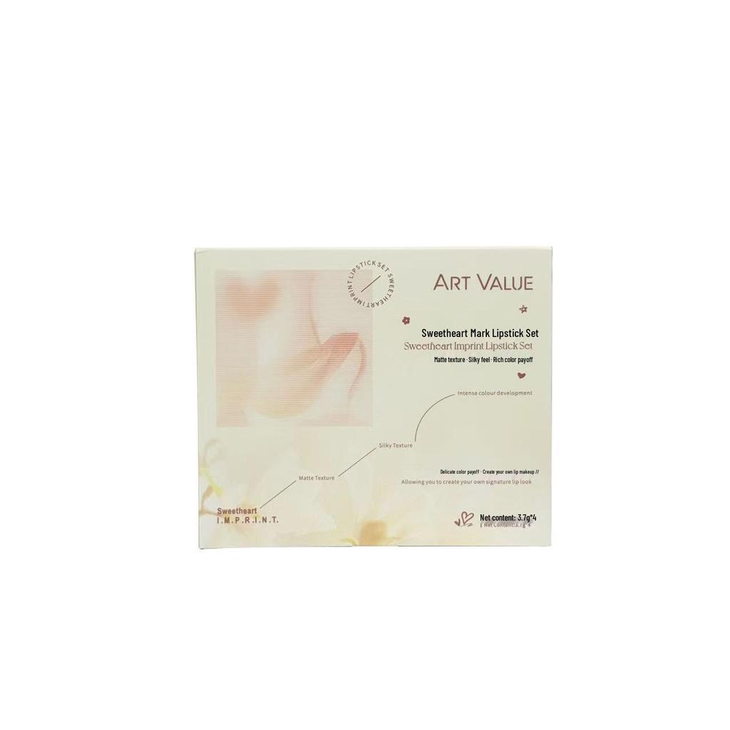 Art Value Sweetheart Lipstick: Soft Mist, Natural Whitening Pink, Single Stick Set