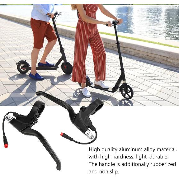 1Pair Electric Scooter Brake Lever Left Right Brake Handle with Connector Brake Levers Handle Grip Brake