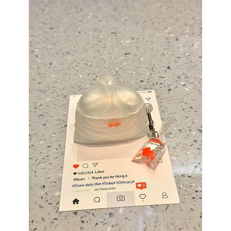 Good Luck Fish Bag Small Koi for Airpodspro2nd Generation Apple Bluetooth Headset Cover New 1/2/3/4th Generation Women