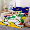 1PC Crayon Shin chan Blanket Lightweight Flannel Throw Blanket for Sofa, Bed, Travel, Camping, Livingroom, Office, Couch
