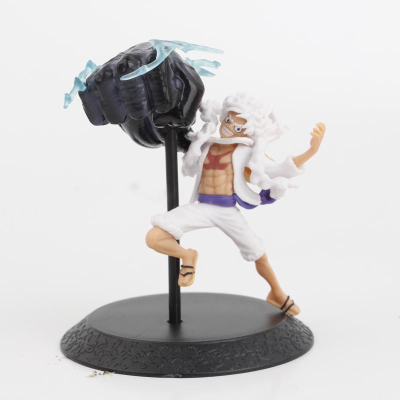 4pcs/set One Pie Nika Luffy Figures Pvc Model Toys 6.5-10cm