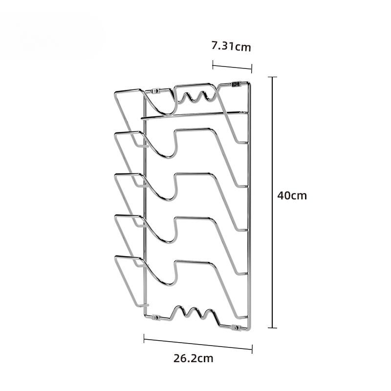 

Кухонные принадлежности Нержавеющая сталь Крышка для кастрюль Полка для кухни Органайзер для кастрюль Крышка для сковородок Подставка для посуды Подставка для посуды серебряный