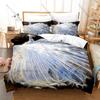 Peacock Printed Bedding Set, Duvet Cover + 2 Pillowcases Elegant Bird Pattern Soft Bed Sheets for Living Room Dorm Decoration