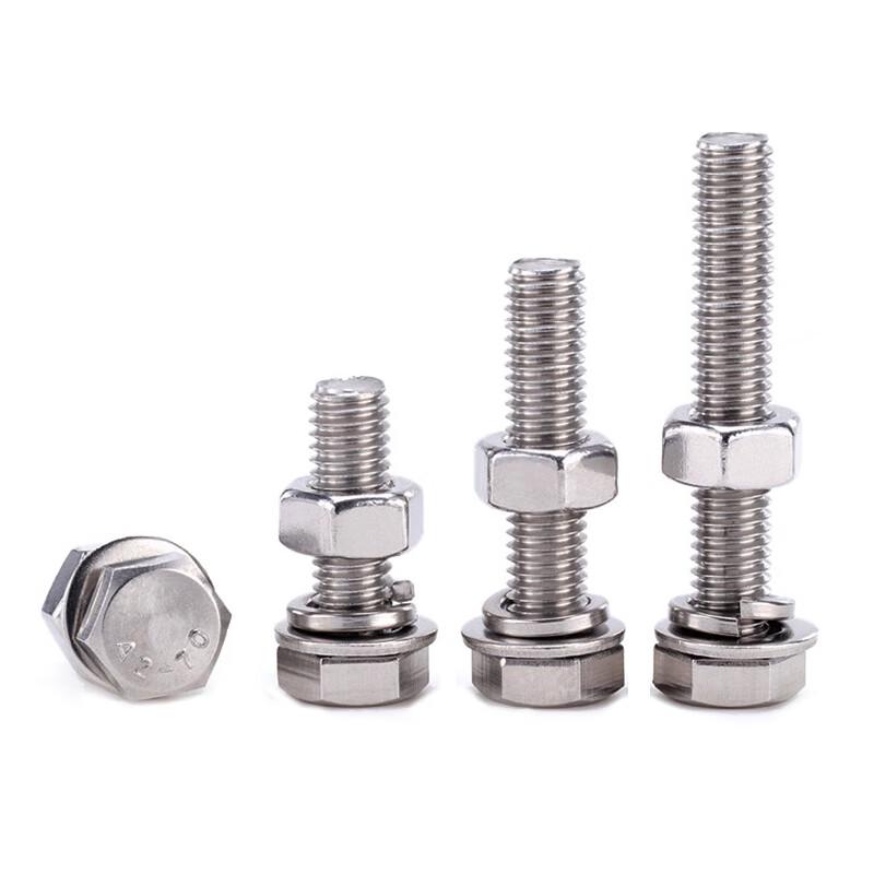 JNL 304 Stainless Steel Hex Head Bolt & Nut Set