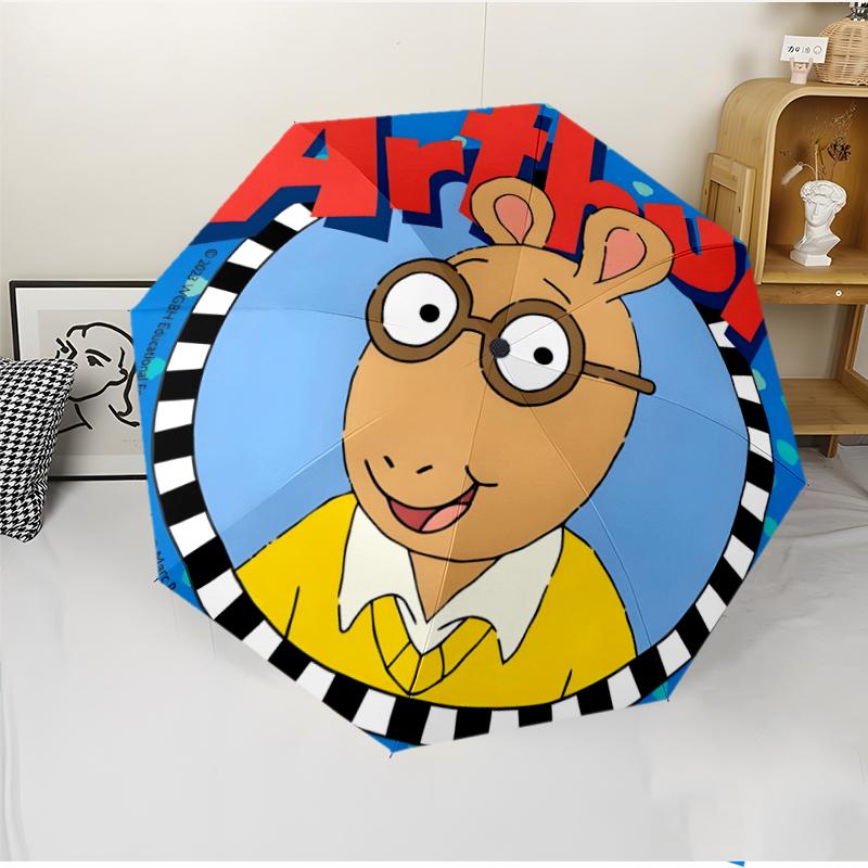 Arthur Fashionable Automatic Opening/Closing Folding Umbrella. Portable and Foldable, Ideal for Gift, Travel, and Daily Use.
