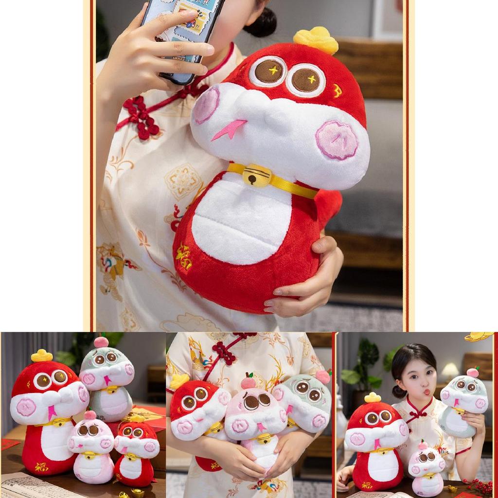 Adorable Plush Snake Toy For New Year Celebrations Soft And Cute Stuffed Animal Gift